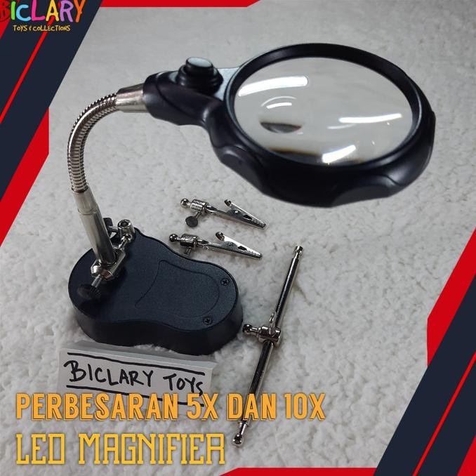 

TERBARU - Kaca Pembesar LED Lup Magnifier Magnifying Glass Meja Gundam Gunpla
