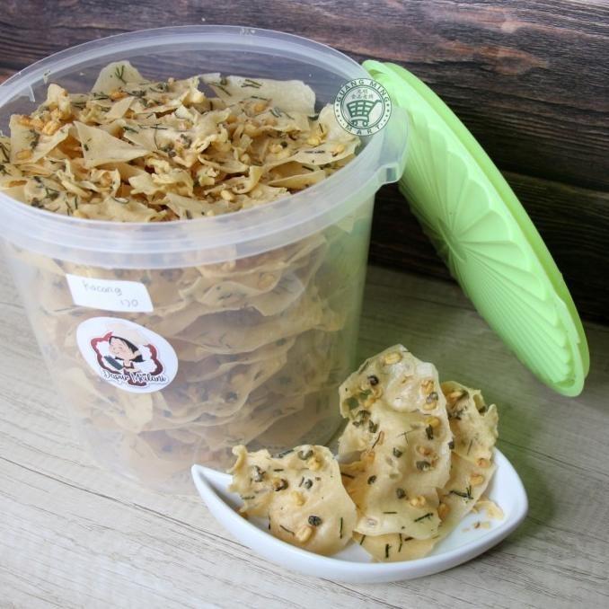 

Murah Peyek Kacang Vegan Toples Isi 5 Liter / Rempeyek Kacang Vegan Friendly