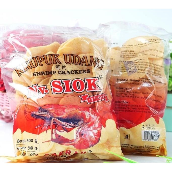 

Sale Ny Siok Kerupuk Udang Oval Mentah 500Gr