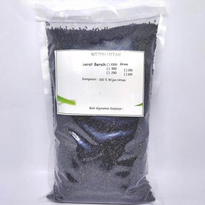 

Murah 1000Gr Black Sesame Seeds/ Biji Wijen Hitam Mentah