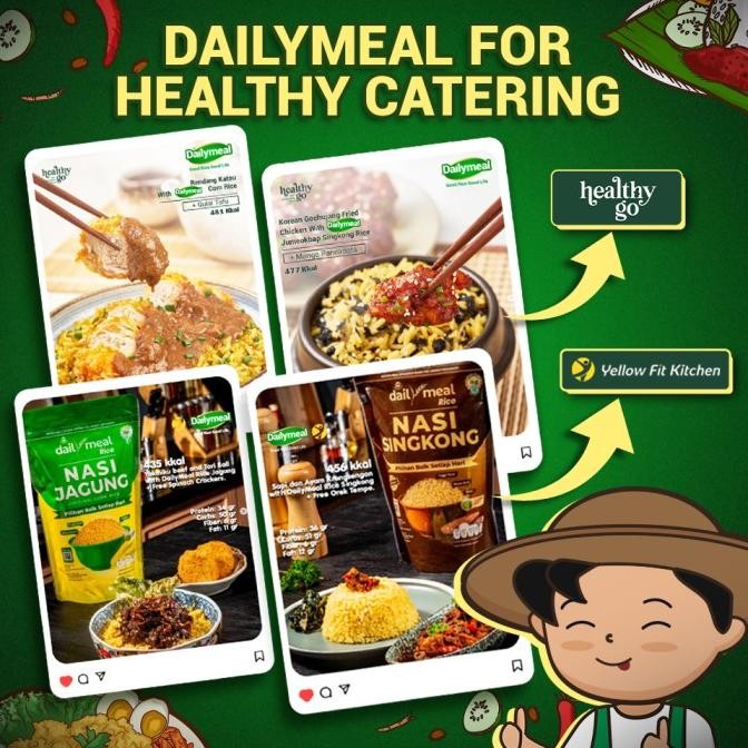 

Sale Dailymeal Rice Nasi Jagung 1 Kg - 2 Pcs