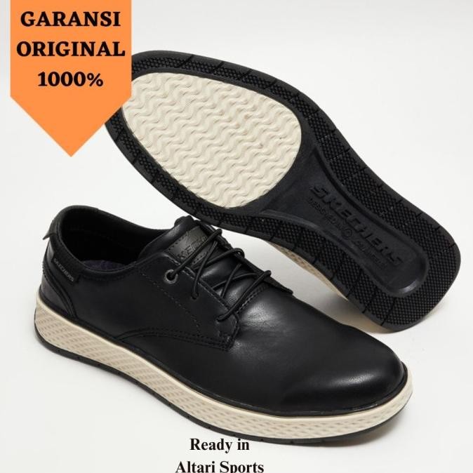 Sepatu pria SKECHERS BURKETT original asli bnib 204889/BLK