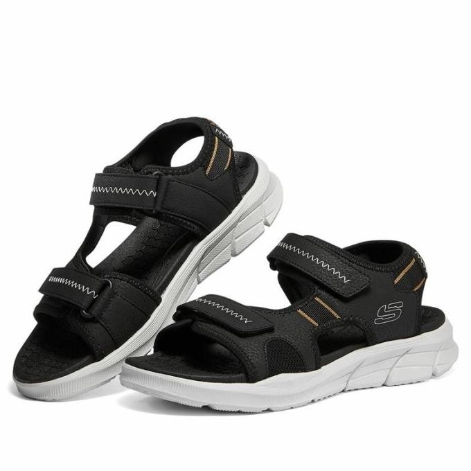 Skechers Sendal Pria EQUALIZER 4.0 SANDAL Black /Men's sandal