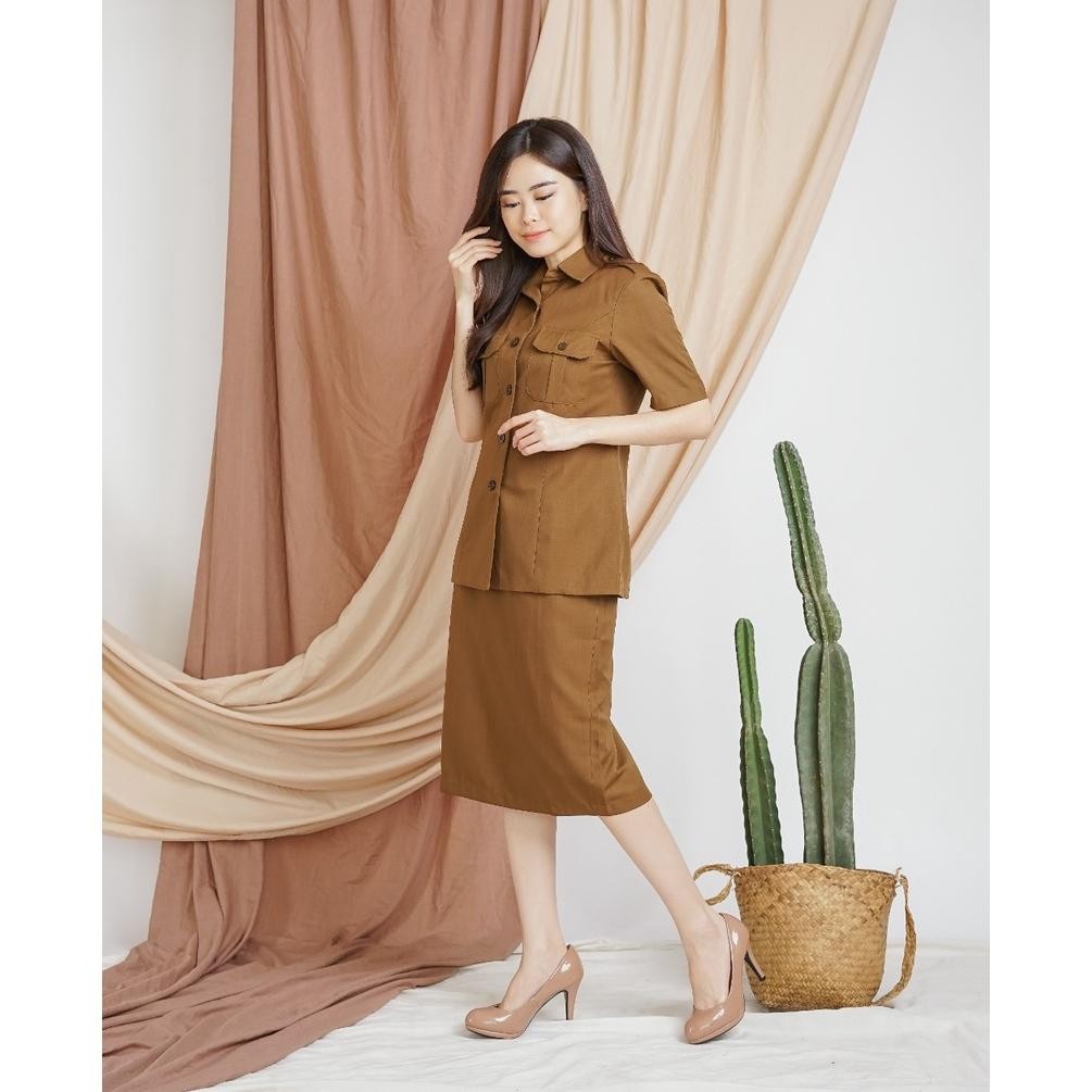 TERLARIS Blazer Wanita / Seragam PNS / Baju Dinas Pemda / Baju PNS Wanita / Baju ASN / Baju Guru Wan