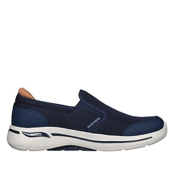 SKECHERS GO WALK ARCH FIT MEN'S WALKING SHOES - NAVY