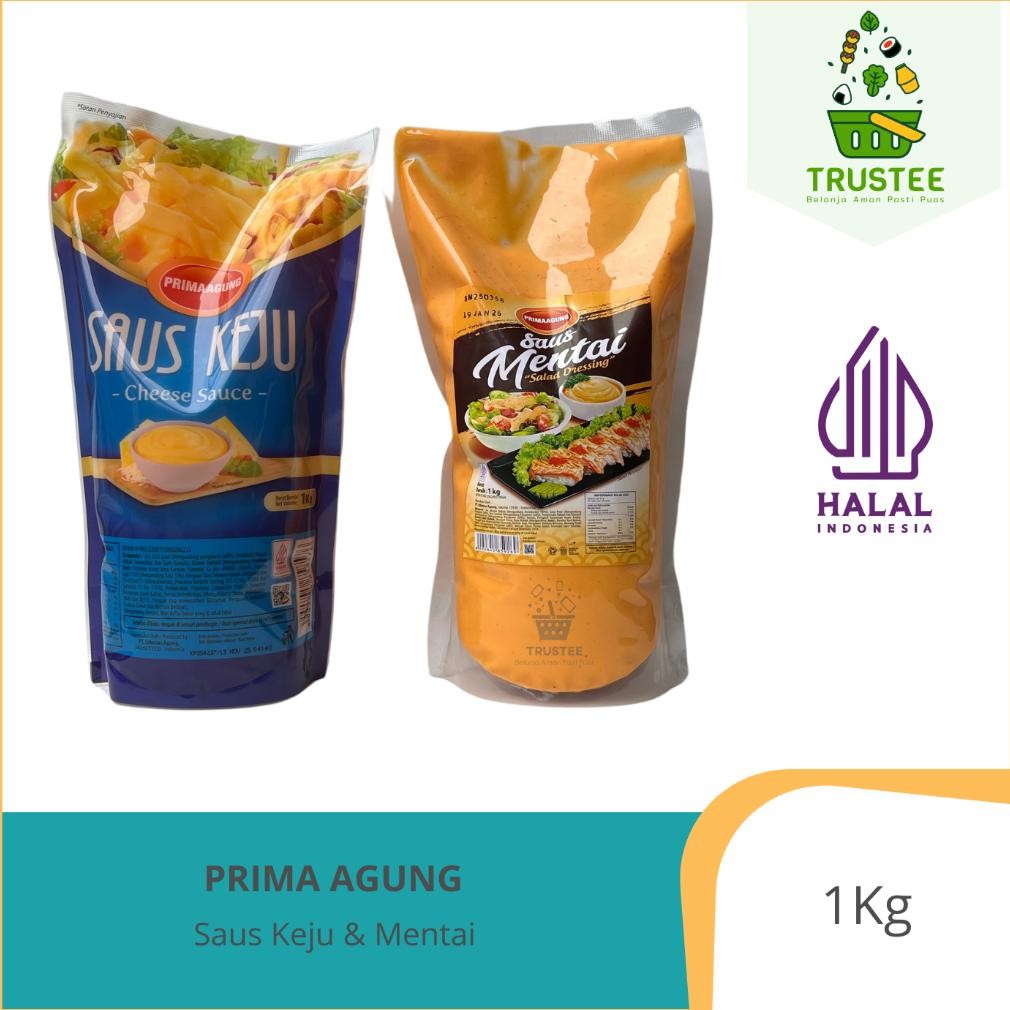 

Sale Prima Agung Saus Keju / Saus Mentai / Cheese Sauce / Mentai Sauce / Saos Masak Instant Halal 1Kg