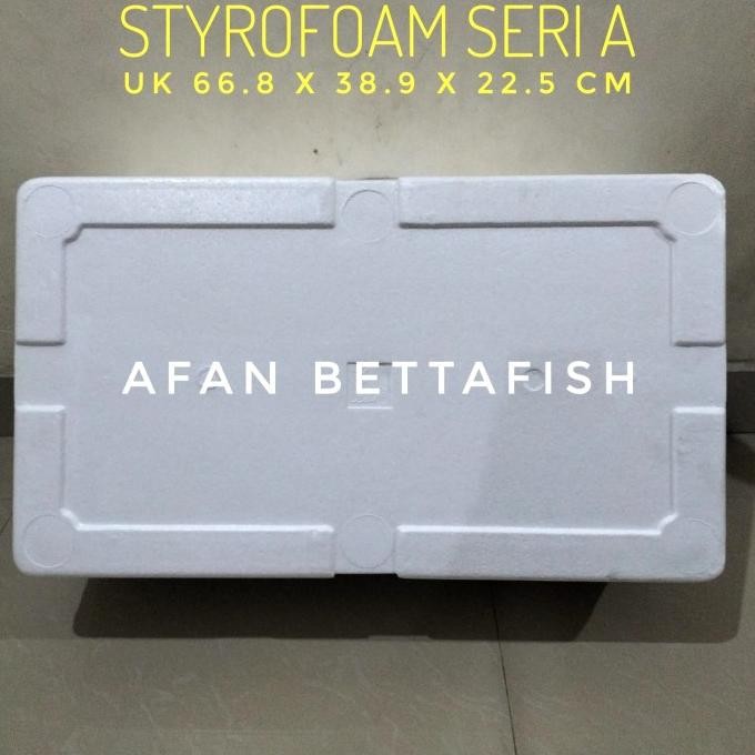 

Styrofoam Box Seri A 68 X 38 X 22 Cm / Sterefoam Cooler Frozen Food Promo