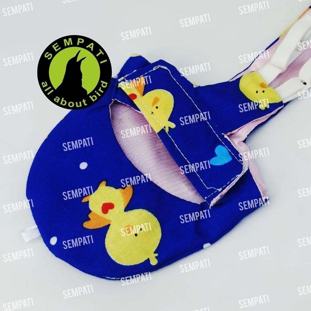 g-24 Is75 SEMPATI BAJU BURUNG KAKATUA KAKAK TUA KAKA TUA BAJU PEMPERS POPOK BURUNG PAROT LARGE JUBAH