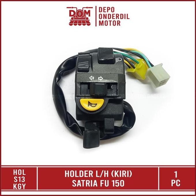 HOLDER KIRI SATRIA FU 150 L/H (KAGAYAKU) SAKLAR KABEL TOMBOL LAMPU ON OFF DIM RITING SEN KLAKSON CHO