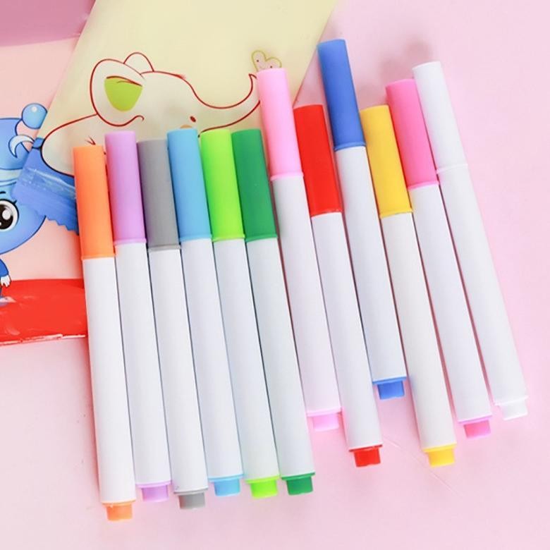 

Ez23 Spidol Buku Gambar Portable Bisa Dihapus 12 Warna