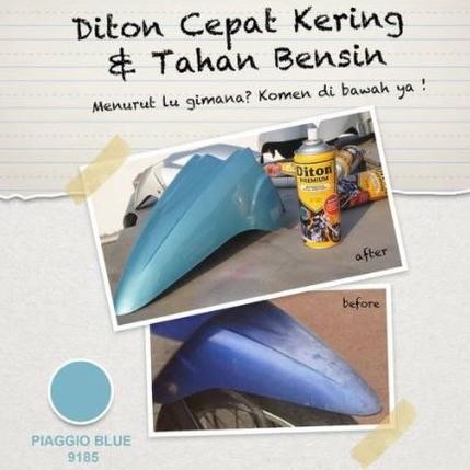 Ex45 h-4 Pilox Diton Premium Piaggio Blue 9185 400ml Vespa Biru Laut Metallic Metalik Muda Warna Tel