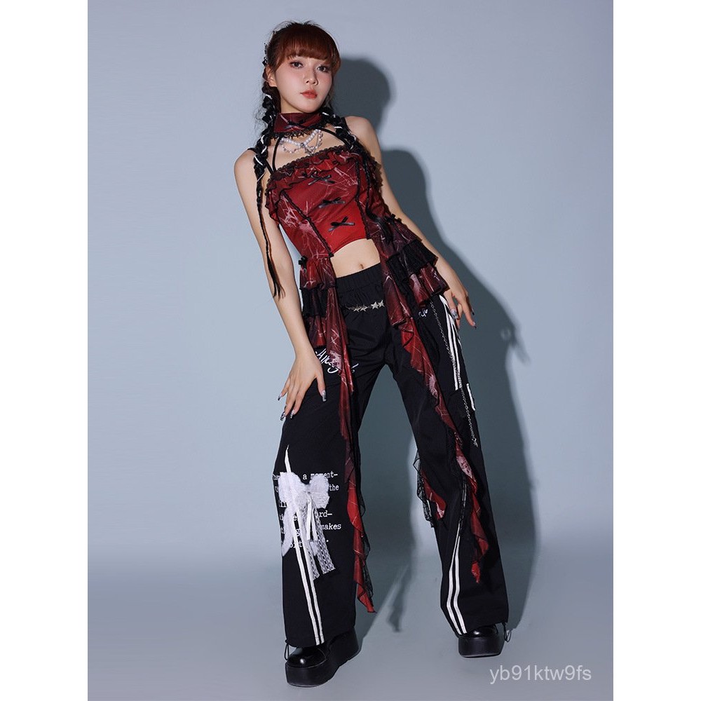 New Style Girl Group Performance Outfit jazz Jazz Dance Costume Set Sexy Dancewear Korean Dance Jazz
