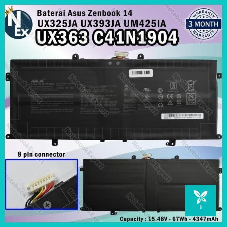 | AHN | Baterai Battery Asus Zenbook 14 UX425 UX425EA UX425JA C41N1904