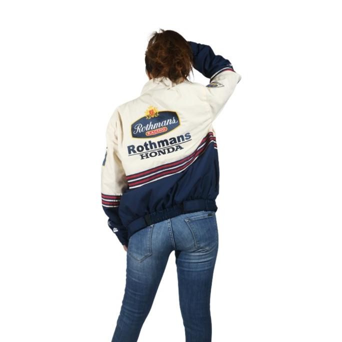 * [Ev] - Jaket Motor Pria Honda Rothmans Team Jacket Vintage /