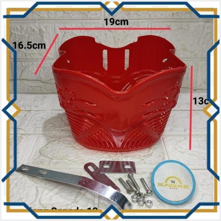 [LIL] KERANJANG PVC RAK DEPAN SEPEDA BMX MINI LIPAT ANAK UKURAN 12 16 PL-025