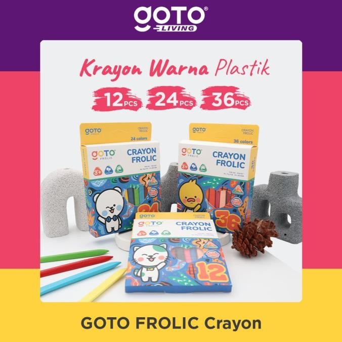 

Terbaru Goto Frolic Crayon Krayon Pensil Warna Set Lengkap Kerayon Anak