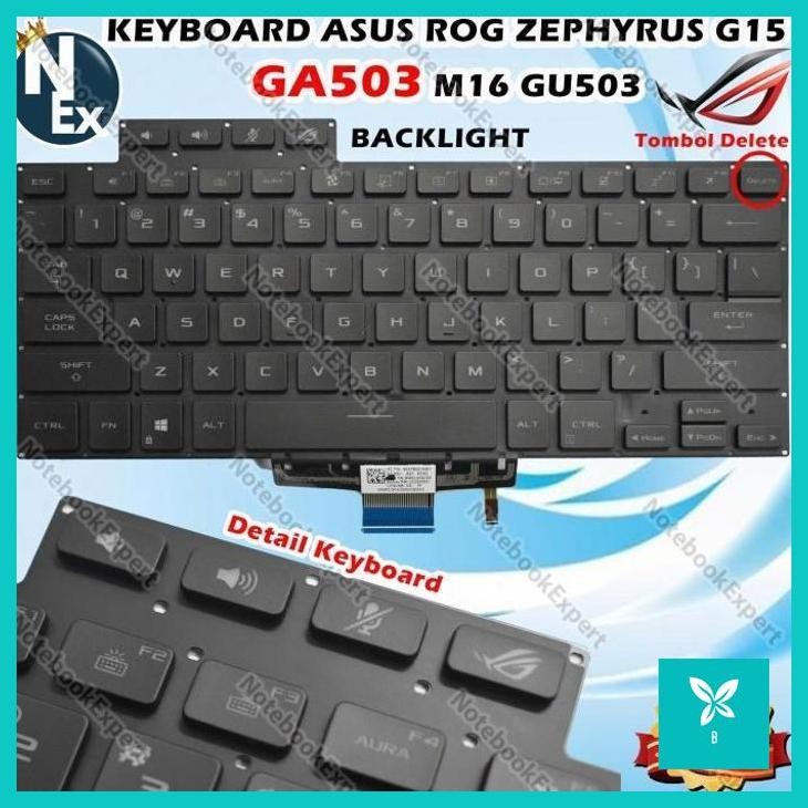 | AHN | KEYBOARD ASUS ROG ZEPHYRUS G15 GA503 M16 GU503 BACKLIGHT - Black