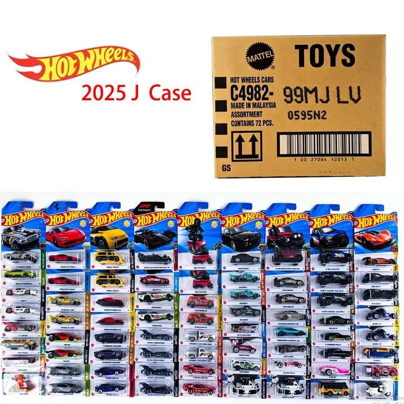 Mattel Hot Wheels 1/64 Basic Car Mainline Series 2025 J Case F1 Mercedes Amg Ferrari Sf90 Collectibl