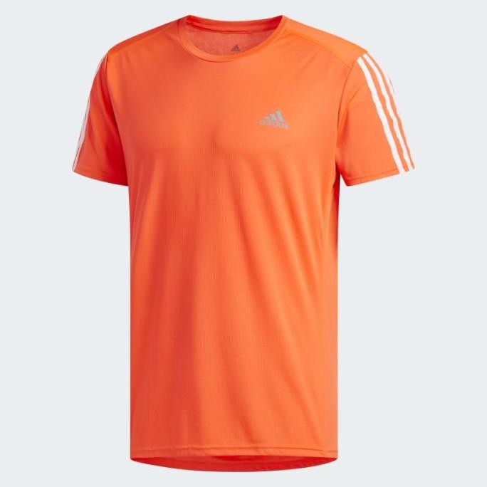 Baju Lari AdidasRun It 3-Stripes TeeOriginal