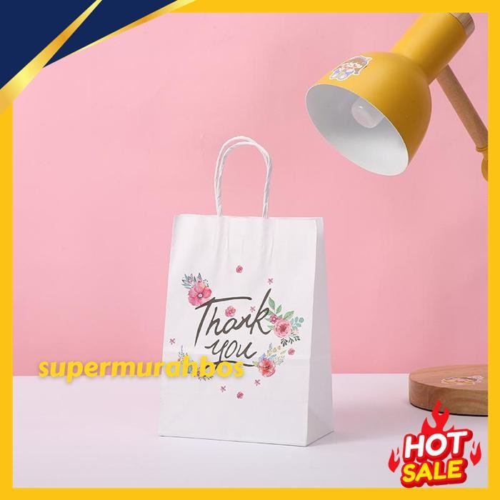 

PAOPAO PAPERBAG TAS KADO TERIMA KASIH THE PUTIH NEW PREMIUM BEST PRODUK !!