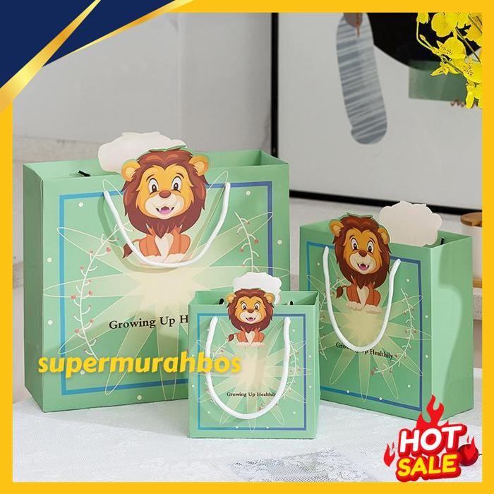 

PAOPAO PAPERBAG ANIMAL THE NEW LION PANDA CUTE PREMIUM DESIGN DISKON GEDE !!