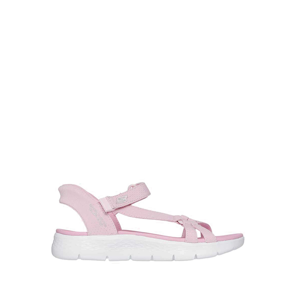 Skechers Slip-Ins Go Walk Flex Sandal Girl's Lifestyle Grade School Shoes - Pink