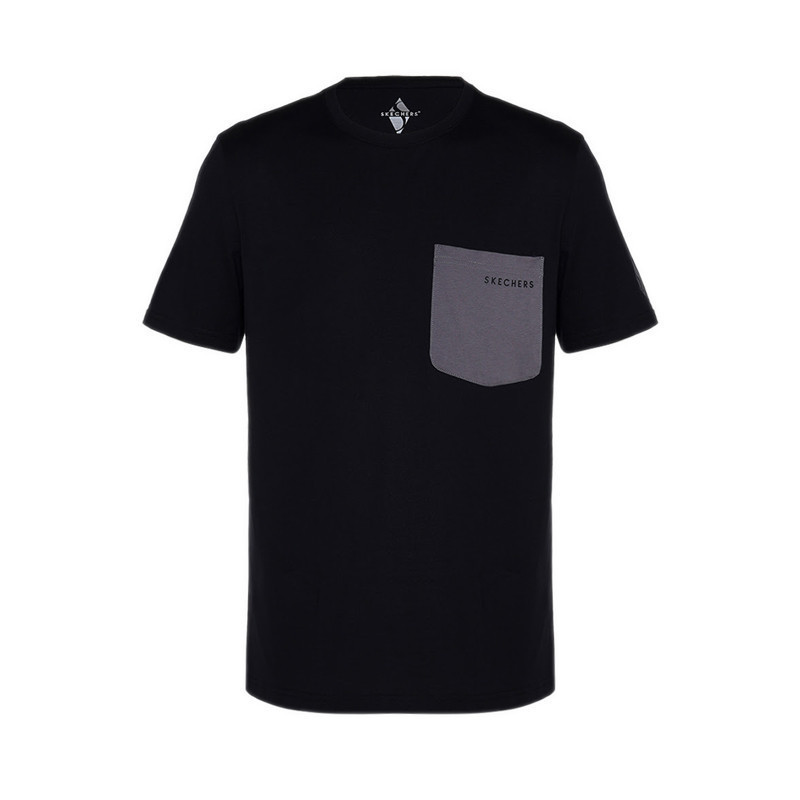 SKECHERS T-SHIRT MEN - BLACK