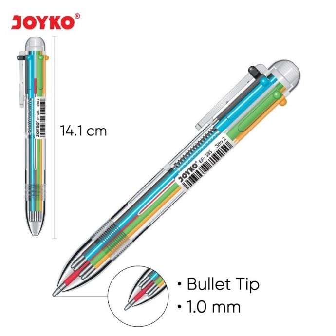 

Tersedia Ball Pen Pulpen Pena Joyko Bp-385 Sito 2 0.7 Mm 6 Warna Colors (12Pcs)