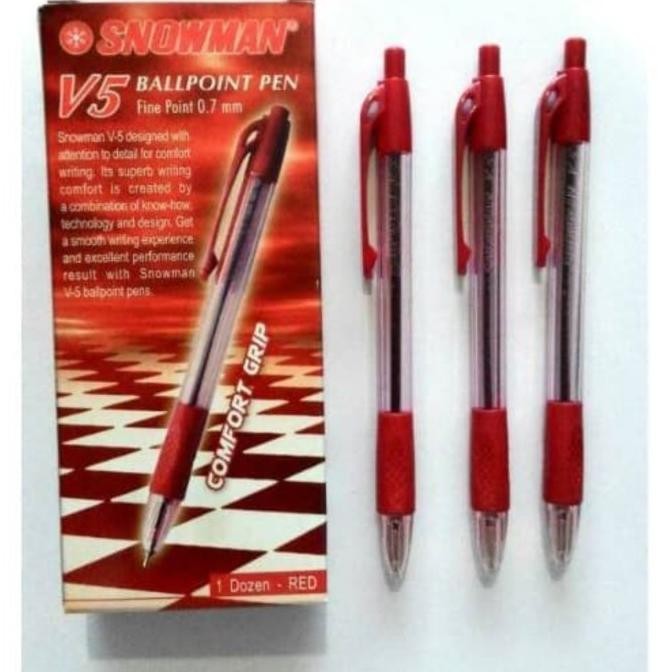 

Tersedia Pulpen / Pen Snowman V5 0.7Mm / 1 Lusin