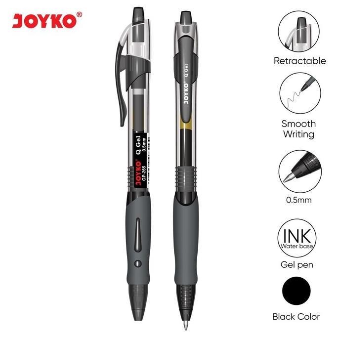 

Tersedia Gel Pen Joyko Gp265 0.5Mm Pak Isi-12/Pen Gel Joyko Cetek/Pulpen Pena Qgel Pak Pulpen Black