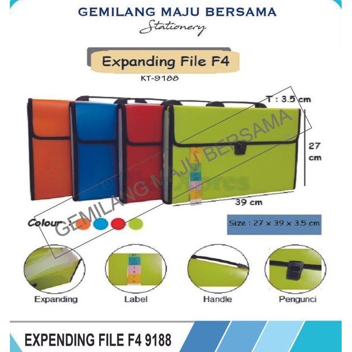 

Diskon! Expanding File / Map Harmonika Combo F4 9188
