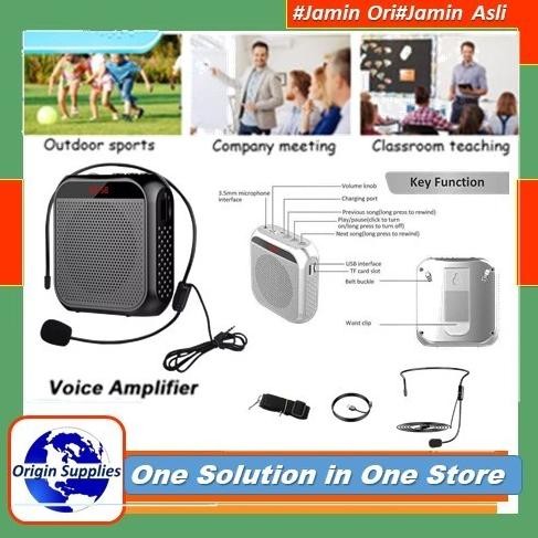 Terlaris Speaker Megaphone Pinggang Mini Guru Tour Guide Pidato Dengan Mic Band