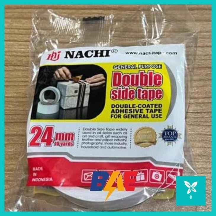 

NACHI DOUBLE SIDE TAPE 24 MM X 10 YARD 1 INCH