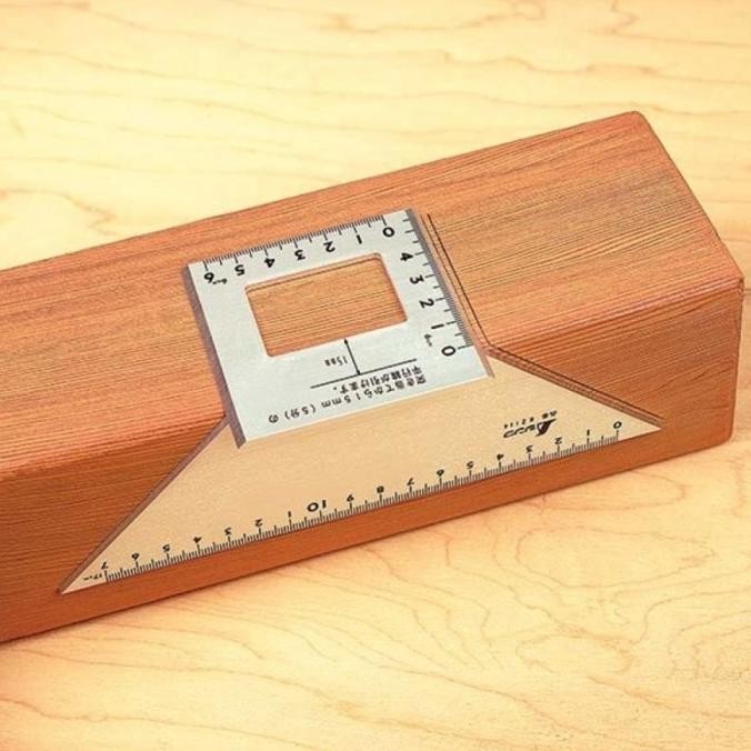 

siap kirim penggaris siku trapesium aluminium 62114 shinwa mitre gauge trapezoid