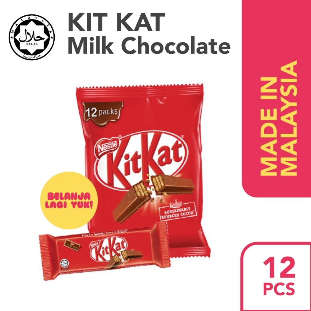

KIT KAT MILK CHOCOLATE MILO / COKLAT KITKAT IMPORT MALAYSIA (12PCS)