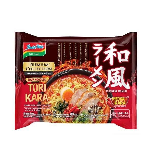 

INDOMIE RAMEN PREMIUM KUAH TORI KARA 89G
