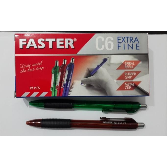

Tersedia Pulpen Faster C6 (Isi 12 Buah)