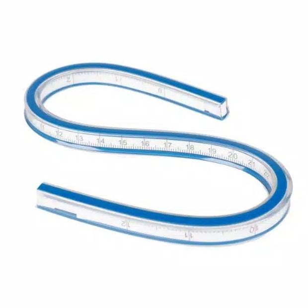 

siap kirim quilters flexible curve ruler ct-30 - penggaris jahit pola fleksibel