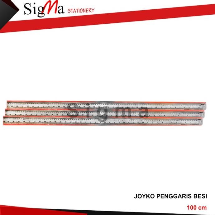 

siap kirim penggaris besi stainless joyko 100 cm/1 meter