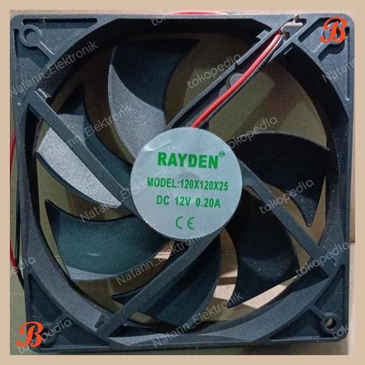 [MRD] 5881 FAN KIPAS RAYDEN 12X12 12CM 12 CM 12V 12VOLT 12 VOLT 0.20A DC