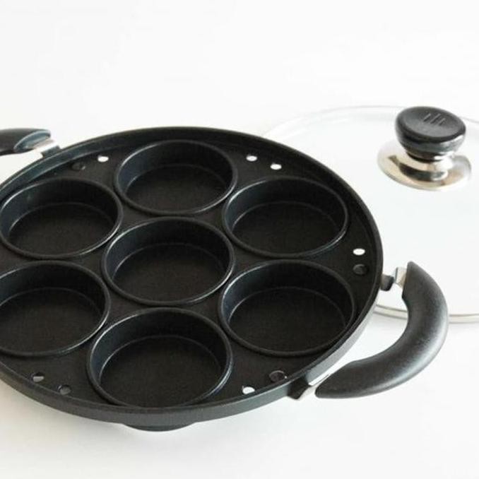 Teflon 7 Lubang Loyang Martabak Mini Cetakan Kue Lumpur