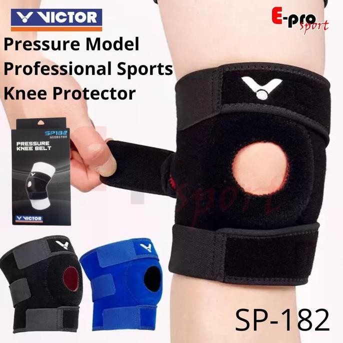 Pressure Knee Belt Victor Sp182 / Sp 182 / Sp-182 Deker Lutut Bulutangkis Dekker Support Badminton O