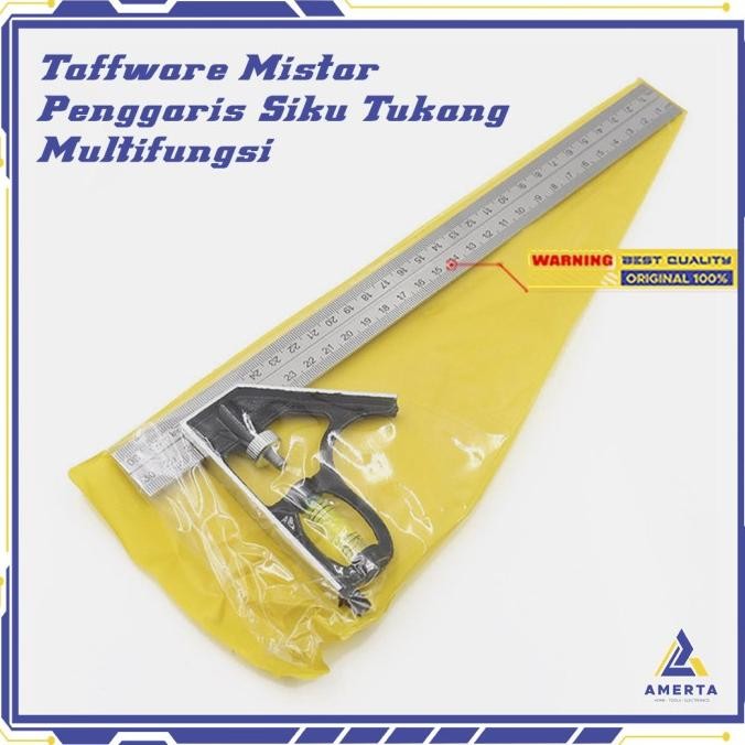 

siap kirim taffware mistar penggaris siku tukang multifungsi
