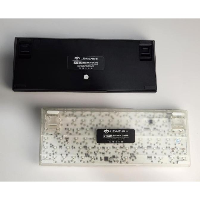 LEAVEN K840 Mechanical Keyboard 84 keys - Transparent Keycaps