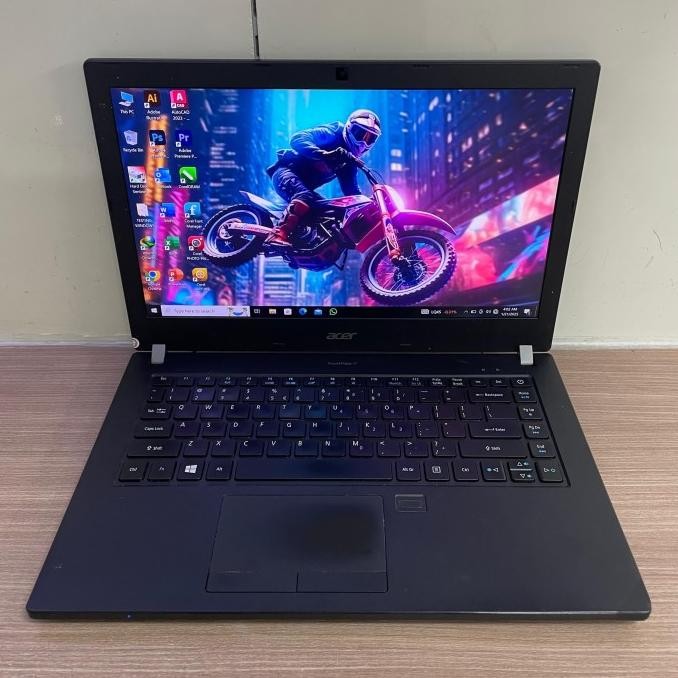 LAPTOP ACER P449-G3-M, Intel Core I5 Gen 8, RAM 8 SSD 256, Second Murah Bergaransi, Keyboard Backlig