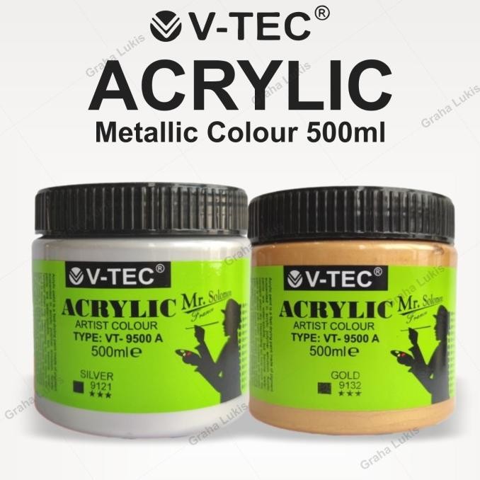 

BEBAS ONGKIR - Cat Akrilik V-Tec 500ml Gold