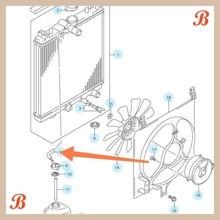 [AVP] SELANG DARI RADIATOR KE TABUNG AIR RADIATOR KARIMUN ESTILO LAMA