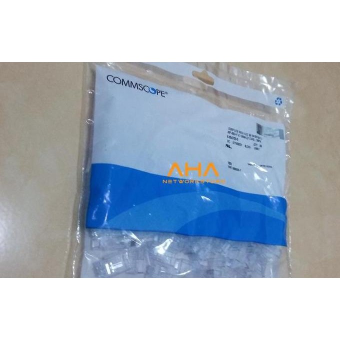 TERBARU - CONNECTOR UTP CAT5E / MODULAR PLUG RJ-45 CAT5E AMP 5-554720-5
