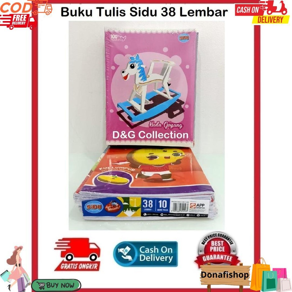 

Buku Tulis Sidu 38 Lembar Murah Grosir / Buku Sidu 38 D Gratis Ongkir