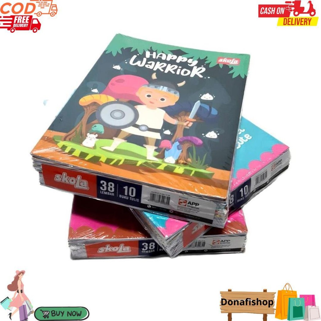 

(1 Pack / 10 Buku) Buku Tulis Isi 38 Lembar Skola By Sidu D Best Seller
